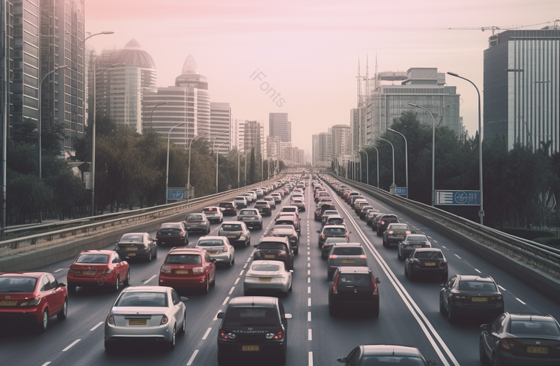 拥堵路段汽车道路堵车城市交通,高清,摄影图,摄影图片,图片大全,摄影图免费下载